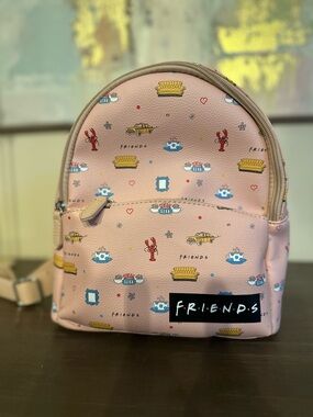 FRIENDS Pink Patterned Mini Backpack